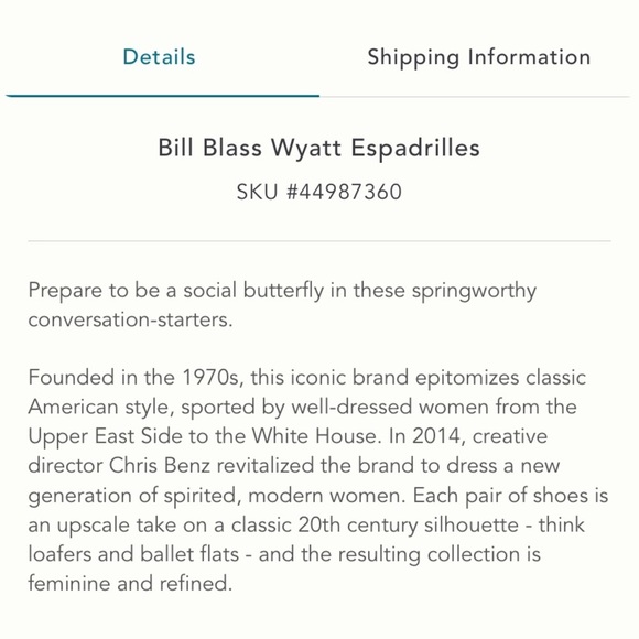 🌟HP🌟Anthropologie NWT Bill Blass Wyatt Espadrilles Size 8. - Picture 8 of 10